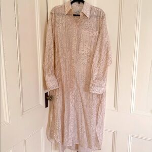 Cos brand pale pink shirt dress